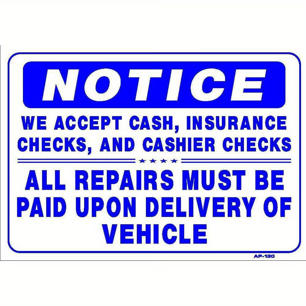 Payment Policy Sign